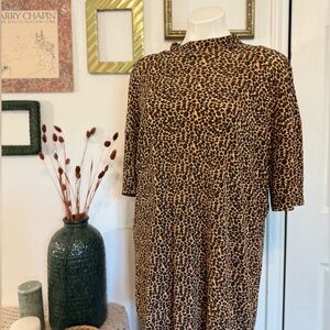 Elegant Leopard Print Blouse